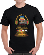 Load image into Gallery viewer, Army - Cold War Vet - 4th Bn 73rd Armor - 1st Inf Div - Panzer Kaserne Boblingen, Frg - M60a1 Tank  - Big Red One W Cold Svc X 300 T Shirt
