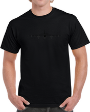 Load image into Gallery viewer, Airplane - B-47 Stratojet Bomber - Front - Silhouette - Blackx 300 T Shirt
