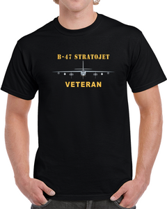 Airplane - B-47 Stratojet Bomber - Front - Veteran X 300 T Shirt