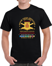 Load image into Gallery viewer, Dui - 969th Field Artillery Battalion - Dui W Br - From Harlem To Hitler - W Eur Svc Wwii X 300 T Shirt
