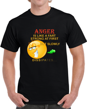 Load image into Gallery viewer, Anger - Is Like A Fart - Strong At First  X 300 T Shirt
