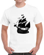 Load image into Gallery viewer, Pirate Ship - W Pirate Flag - Silhouette X 300 T Shirt
