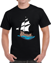 Load image into Gallery viewer, Pirate Ship - W Pirate Flag X 300 T Shirt
