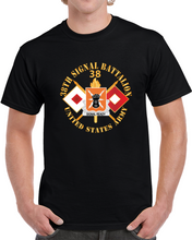 Load image into Gallery viewer, Army - 38th Signal Battalion - Dui - Us Army W Bn Number - Sig Br X 300 T Shirt
