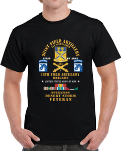 1st Battalion, 201st Artillery, Xviii Abn Corps - Operation Desert Storm Veteran X 300 T Shirt
