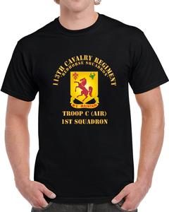 113th Cavalry Regiment - Dui - Redhorse Squadron - Troop C - 1st Squadron X 300 T Shirt