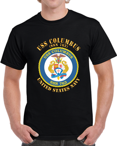 Navy - Uss Columbus Ssn 762 W Txt X 300 T Shirt