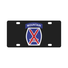 Load image into Gallery viewer, Army - 10th Mountain Division wo Txt Classic License Plate
