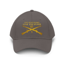 Load image into Gallery viewer, Unisex Twill Hat - 1st Battalion, 41st Infantry - Direct to Garment (DTG) - Printed
