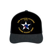 Load image into Gallery viewer, 2nd Infantry Division - Second to None. Denim Black Baseball Hat
