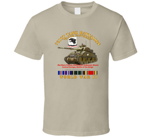 Army - 761st Tank Battalion - Black Panthers - W Tank Wwii  Eu Svc T Shirt
