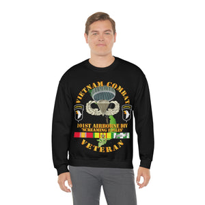 Unisex Heavy Blend Crewneck Sweatshirt - Vietnam Combat Veteran w 101st Airborne Div SSI V1