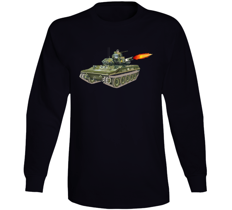 Army - M551 Sheridan - Firing Wo Txt Long Sleeve