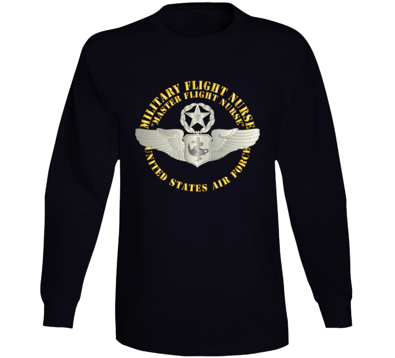 Usaf - Military Flight Nurse - Flight Nurse - Master Long Sleeve