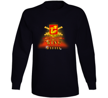 Load image into Gallery viewer, Army - 40th Field Artillery W Br - Ribbon - King Of Battle W Expl - V1 Long Sleeve
