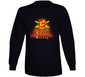 Army - 40th Field Artillery W Br - Ribbon - King Of Battle W Expl - V1 Long Sleeve