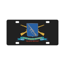 Load image into Gallery viewer, Army - 371st Infantry Regiment - Black Devils w Br - Ribbon Classic License Plate
