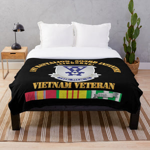 Army - 1st Bn 503rd Infantry - Vietnam Veteran X 300 Throw Blanket