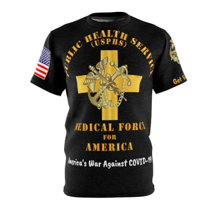 All Over Printing - Public Health Service (USPHS) - Medical Force for America w Back and LR Sleeves