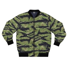 Load image into Gallery viewer, Men&#39;s AOP Bomber Jacket - Vietnam Military Tiger Stripe Jungle Camouflage
