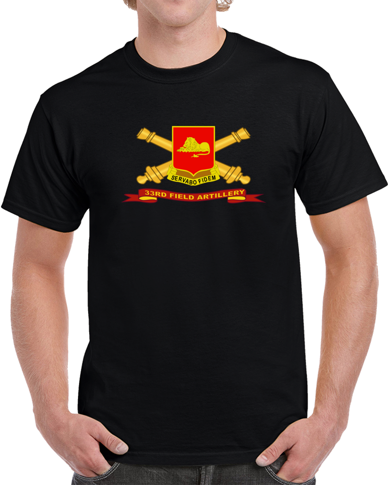 Army - 33rd Field Artillery W Br - Ribbon Classic T Shirt