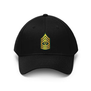 Twill Hat - Army - First Sergeant - 1SG wo Txt - Embroidery