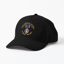 Load image into Gallery viewer, Baseball Cap - Wounded in Action - Purple Heart V1 - Film to Garment (FTG)
