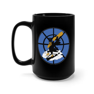 Black Mug 15oz - AAC - 527th Fighter Bomber Sqdrn, 86th Fighter Bomber Group wo Txt X 300