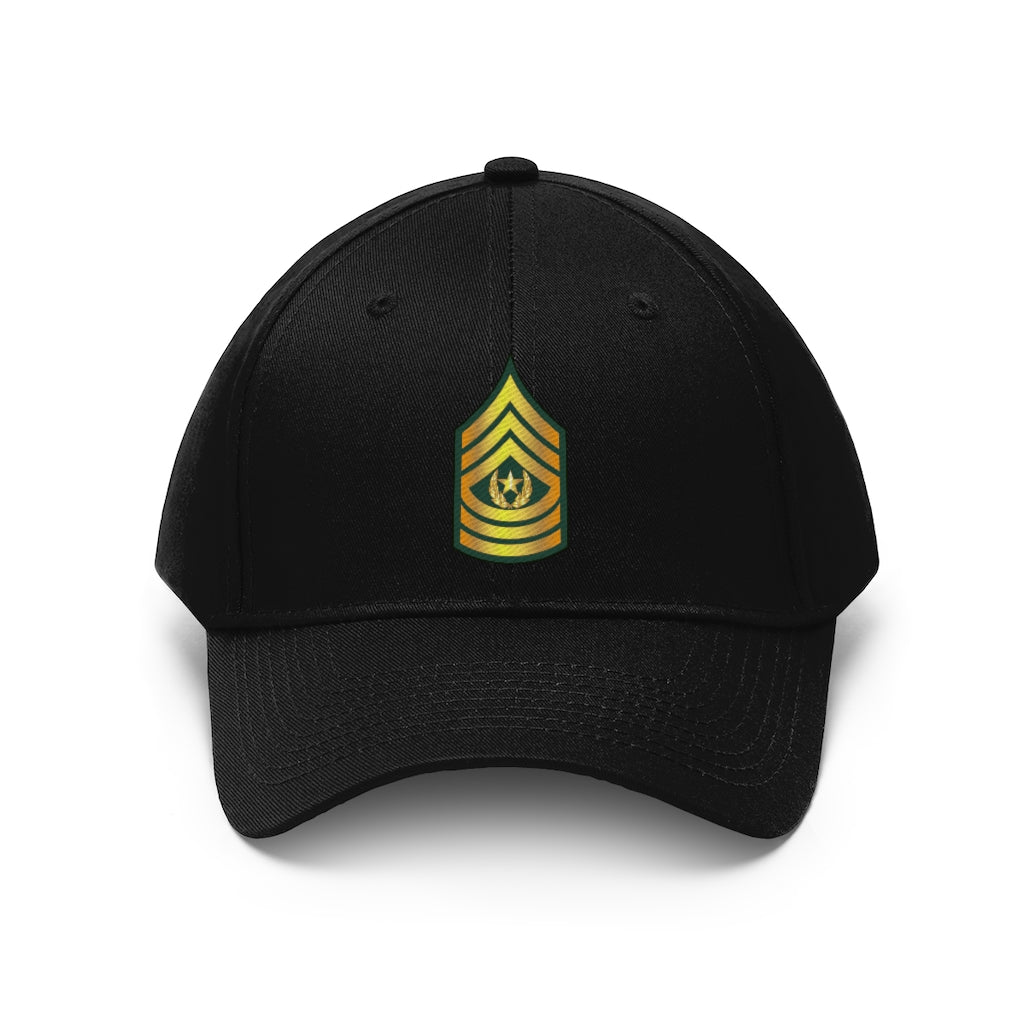 Twill Hat - Army - Command Sergeant Major - CSM wo Txt - Embroidery