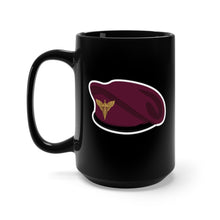 Load image into Gallery viewer, Black Mug 15oz - Ukraine - Ukraine Air Assault Forces - Maroon Beret w Badge X 300

