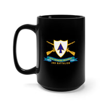 Load image into Gallery viewer, Black Mug 15oz - Army - 26th Infantry Regiment - DUI w Br - Ribbon - 2nd Bn X 300
