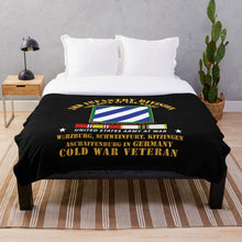 Load image into Gallery viewer, Army - 3rd ID - Germany w Cold War SVC Throw Blanket
