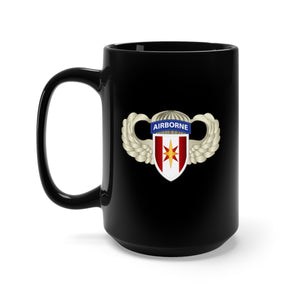 Black Mug 15oz - Army - 44th Medical Brigade Wings