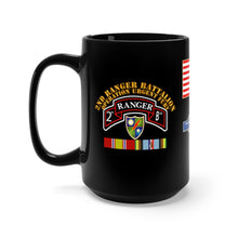 Load image into Gallery viewer, Black Mug 15oz - Army - 2nd Ranger Battalion (Airborne) - Operation Urgent Fury - Invasion of Grenada
