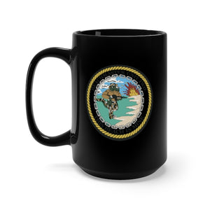 Black Mug 15oz - Navy - Beachmaster Unit Two (BMU-2) wo Txt X 300