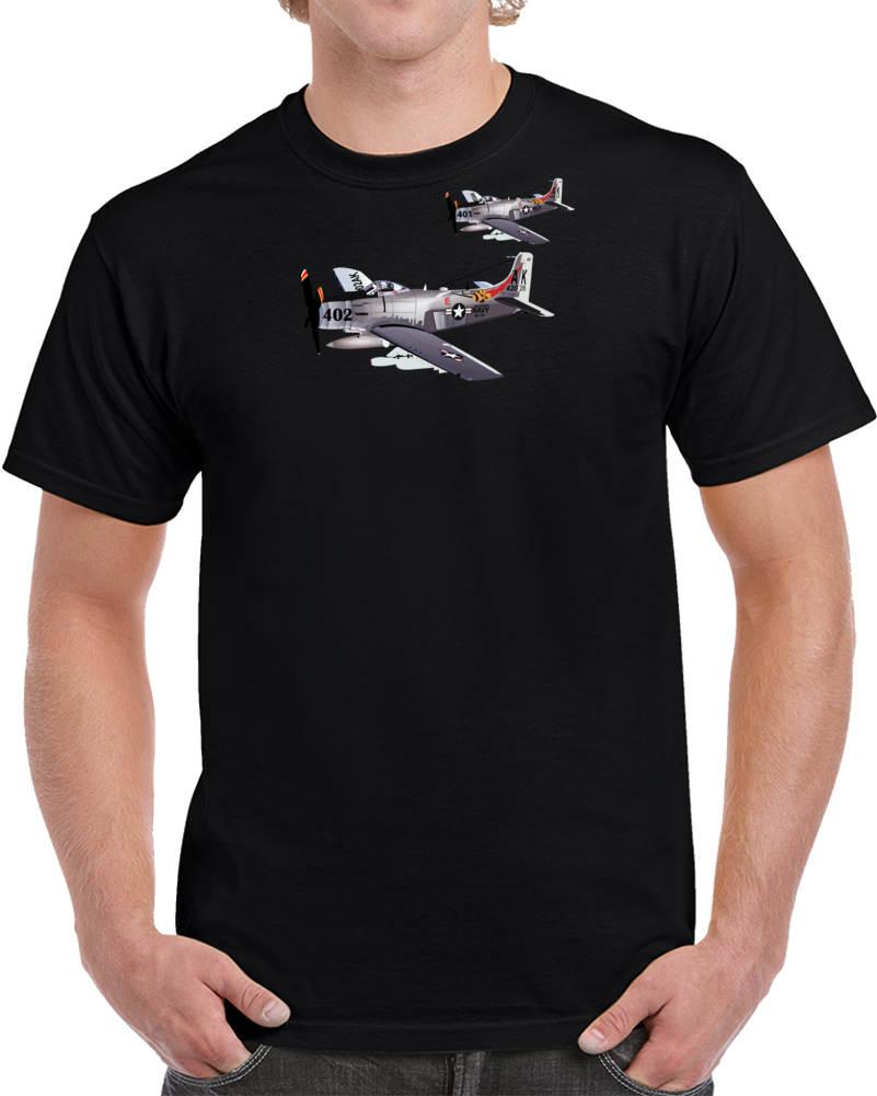 Navy - Douglas A-6 Skyraider Pair  Classic T Shirt