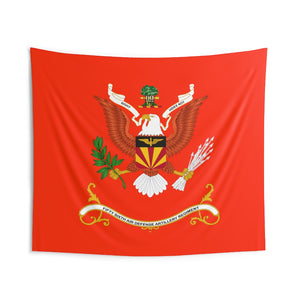 Indoor Wall Tapestries - 56th Air Defense Artillery - Regimental Colors Tapestry