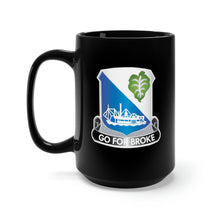 Load image into Gallery viewer, Black Mug 15oz - 100th Infantry Battalion - DUI wo Txt X 300
