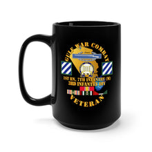 Load image into Gallery viewer, Ceramic Coffee Mug - Army - Gulf War Combat Infantry Vet w 1st Bn 7th Inf - 3rd ID SSI
