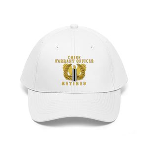 Twill Hat - Army - Emblem - Warrant Officer - CW5 - Retired