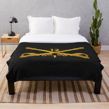 Load image into Gallery viewer, Army - 1st Battalion - 12th Cavalry Branch wo Txt Throw Blanket
