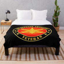 Load image into Gallery viewer, Army - Air Defense Artillery Veteran Throw Blanket

