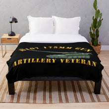 Load image into Gallery viewer, Army - M107 - 175mm Gun - Artillery Veteran Throw Blanket

