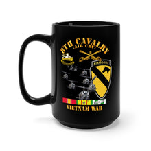 Load image into Gallery viewer, Black Mug 15oz - Army - 8th Cavalry (Air Cav) - 1st Cav Division w SVC
