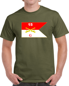 Army - G Troop Guidon - 15th Cavalry Regiment Classic T Shirt