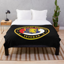 Load image into Gallery viewer, Army - 6th Cavalry Regiment Veteran Throw Blanket
