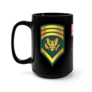 Black Mug 15oz - Army - Specialist 8th Class - SP8 wo Txt