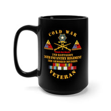 Load image into Gallery viewer, Army - Cold War Veteran, 2nd Battalion, 36th Infantry, 3rd Armored Division, with Cold War Service Ribbons - Mug
