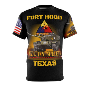All Over Printing - AOP - 2nd Armored Division - Fort Hood, TX Main Battle Tank - M60A1 - Hell on Wheels