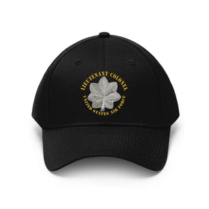 Twill Hat - United States Air Force - Lieutenant Colonel Hat - Embroidered